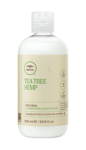 TEA TREE HEMP RESTORING CONDITIONER AND BODY LOTION