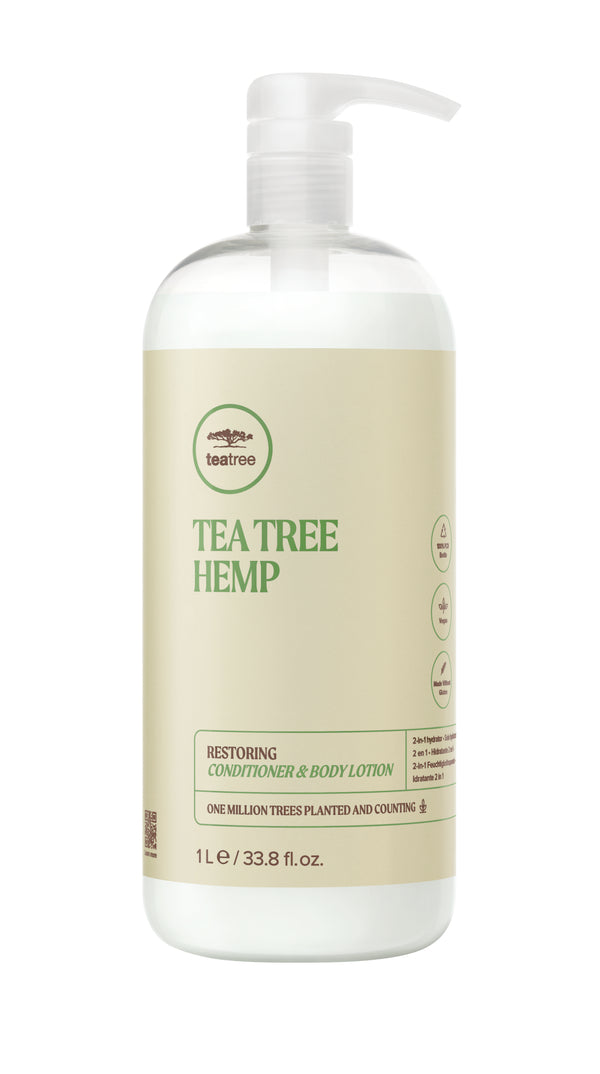 TEA TREE HEMP RESTORING CONDITIONER AND BODY LOTION