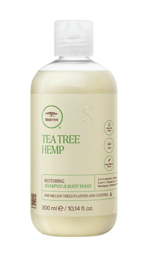 TEA TREE HEMP RESTORING SHAMPOO AND BODY WASH